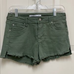 Olive color Jean shorts